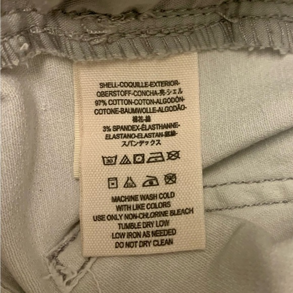 Free People Trousers Utility Gray Twill Pants - Size 2 - Picture 3 of 13